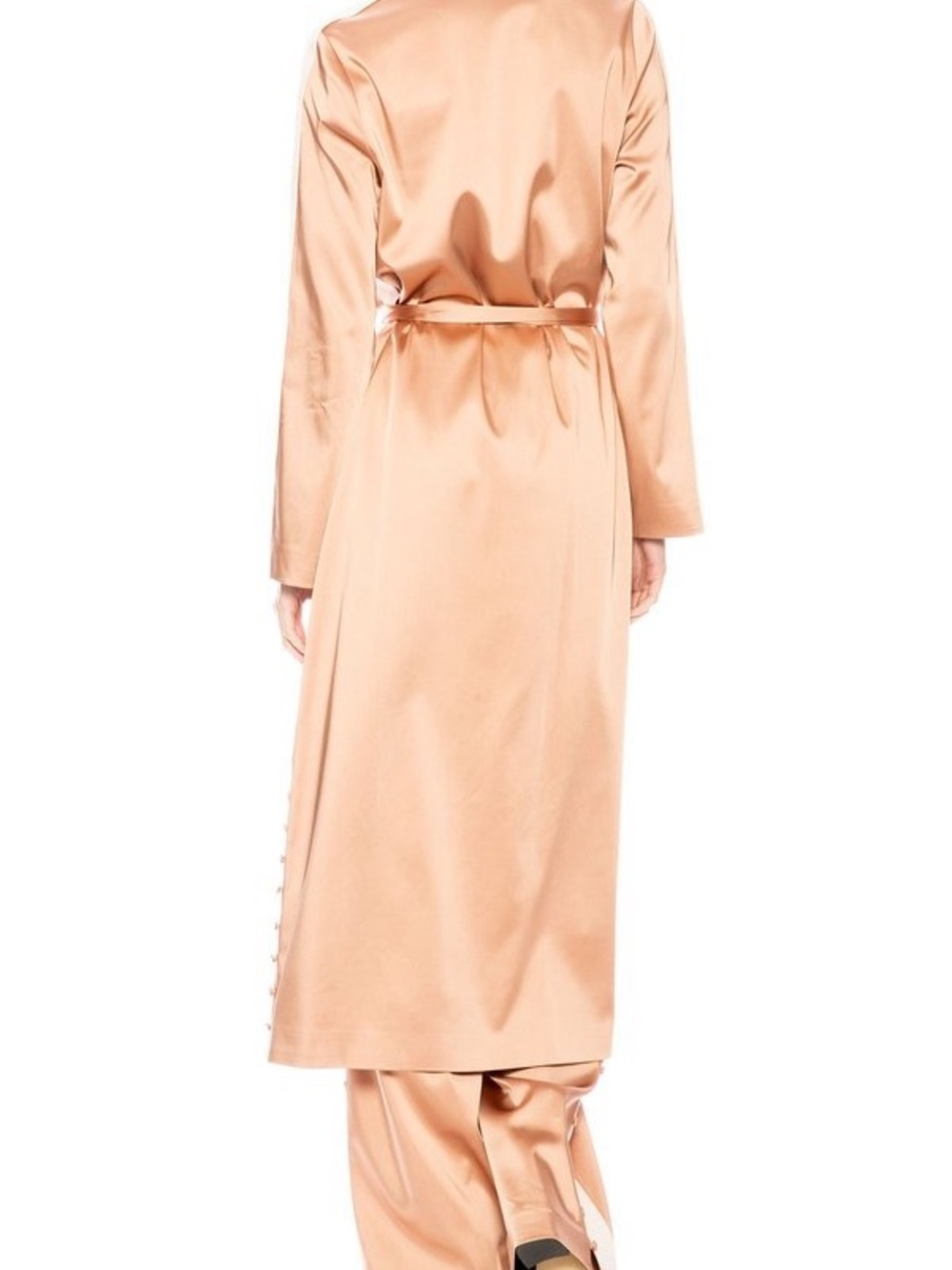 Jonathan Simkhai Copper Satin Long Robe - Picture 7 of 7